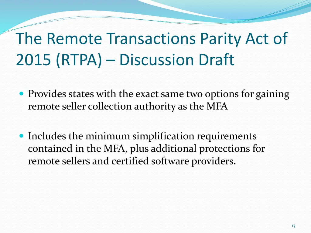 the remote transactions parity act of 2015 rtpa