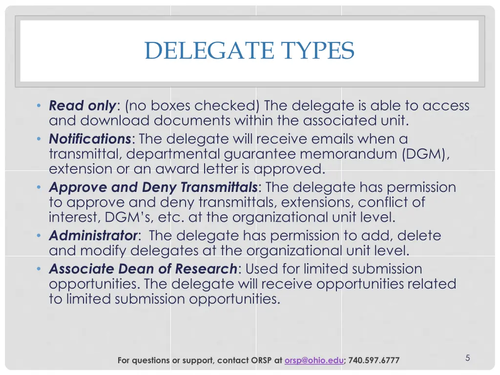 delegate types