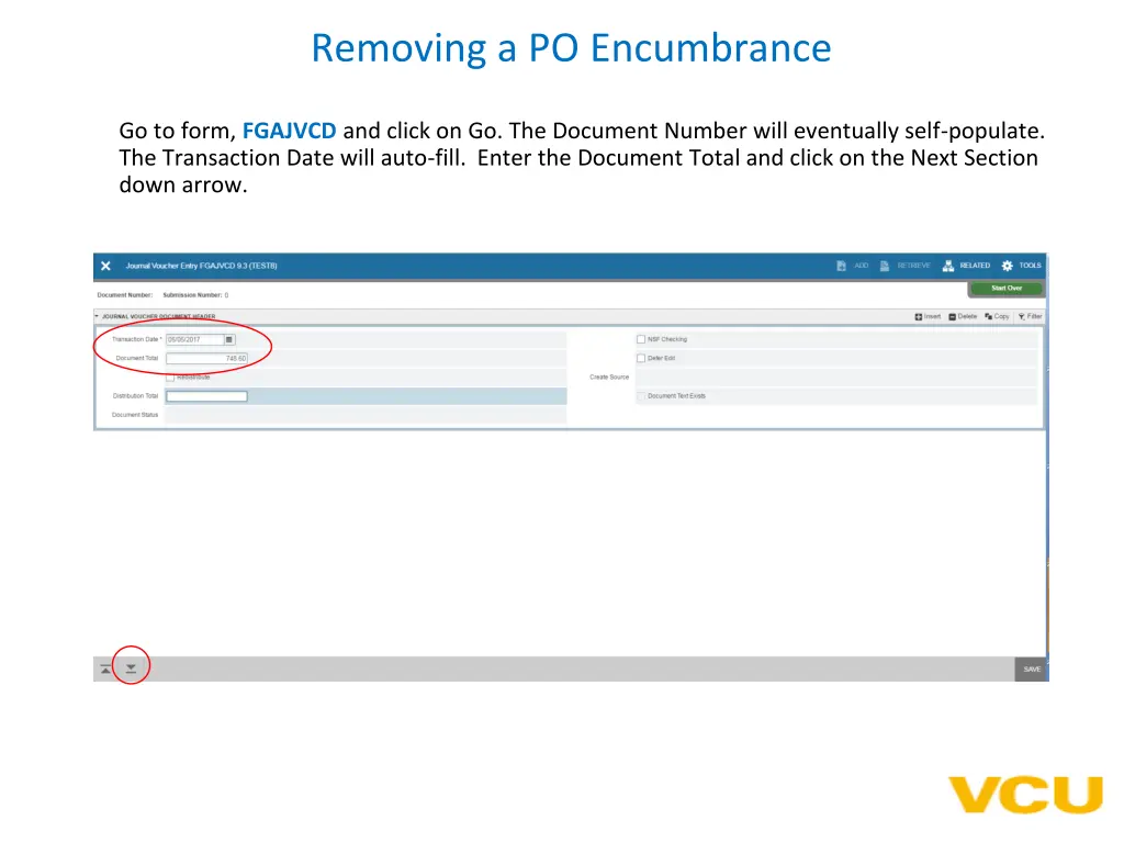 removing a po encumbrance 2