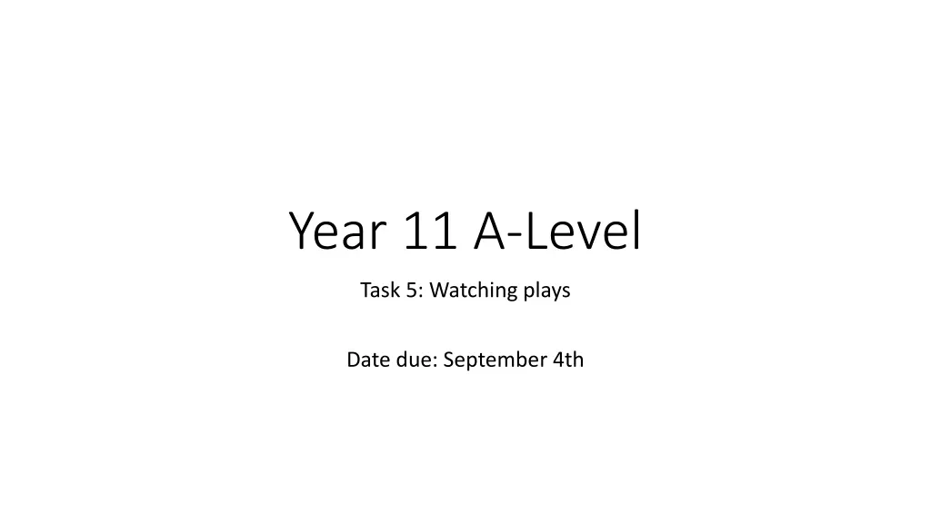year 11 a level