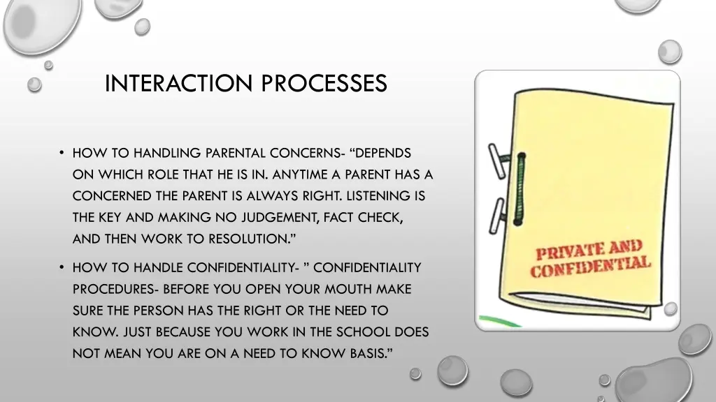 interaction processes