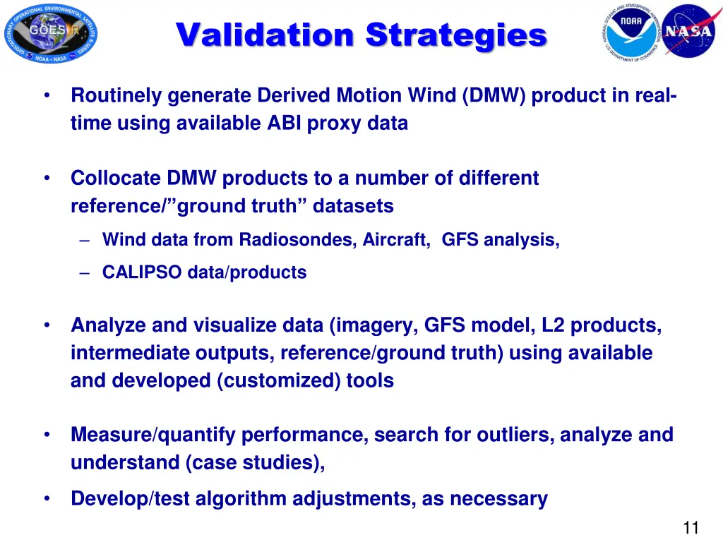 validation strategies