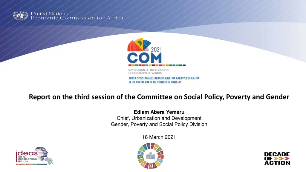 report on the third session of the committee