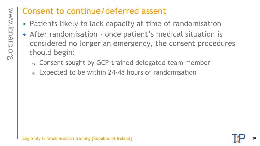 consent to continue deferred assent patients