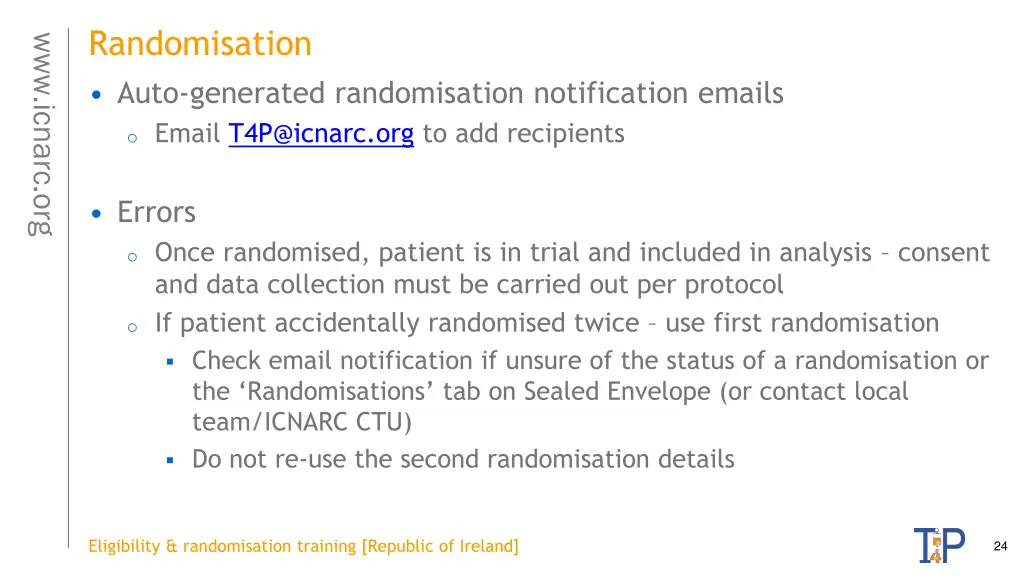 randomisation auto generated randomisation