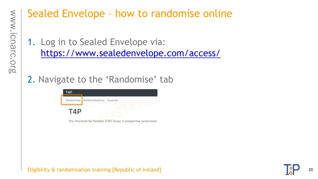 sealed envelope how to randomise online