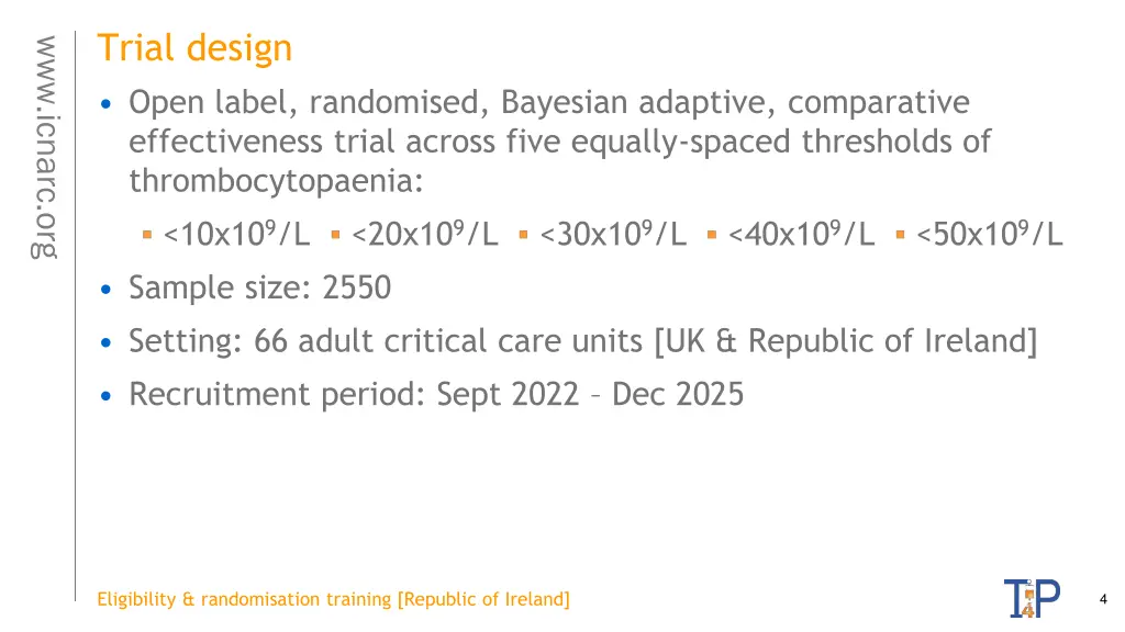 trial design open label randomised bayesian