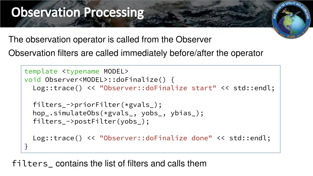 observation processing