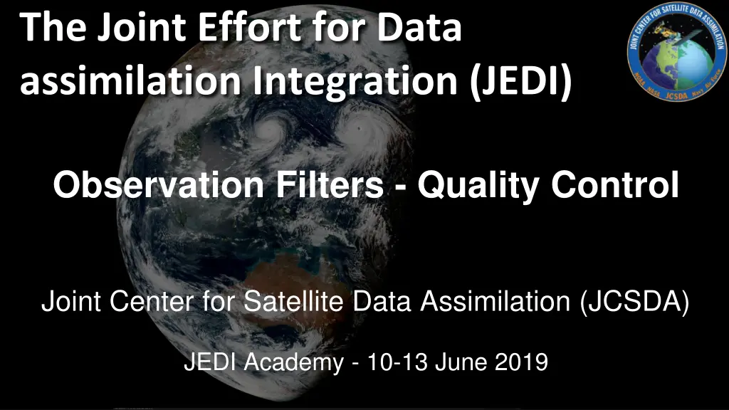 the joint effort for data assimilation