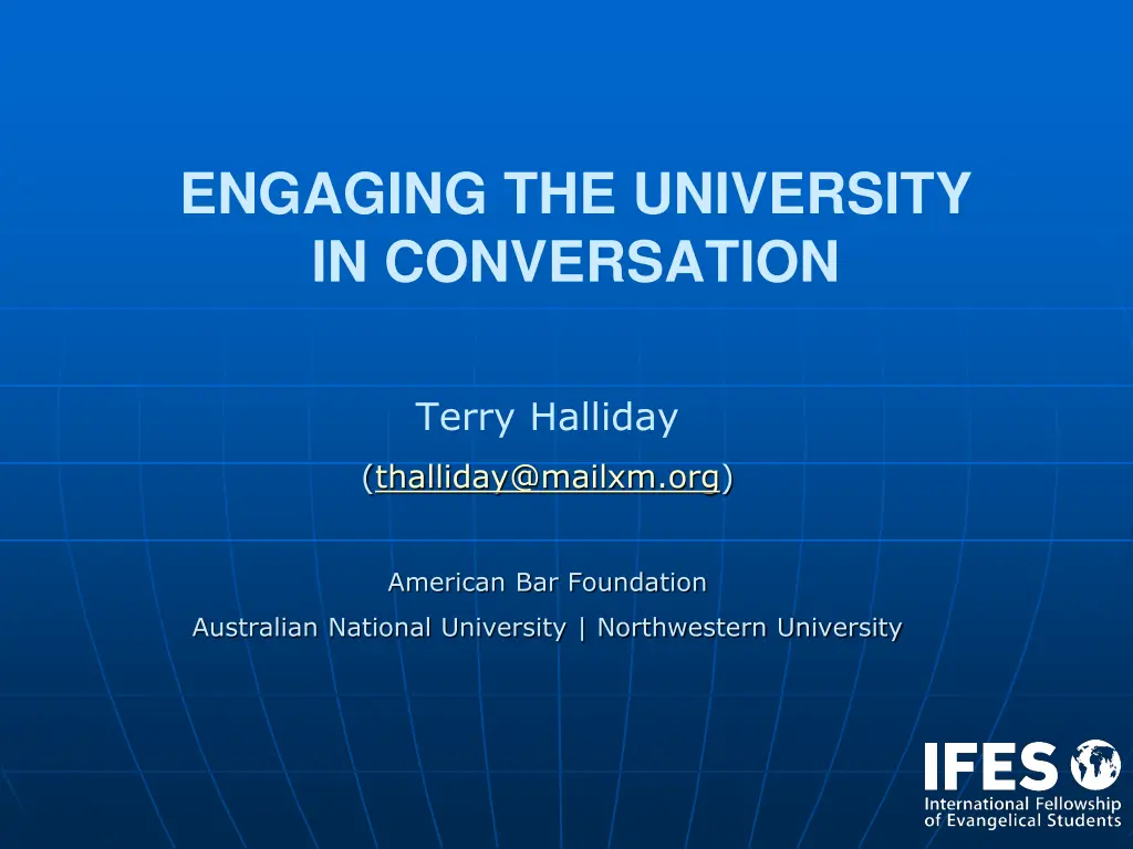engaging the university in conversation