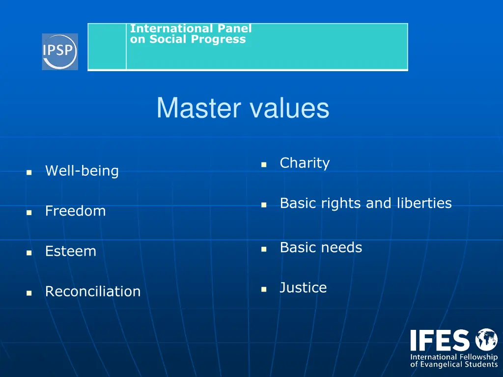 international panel on social progress