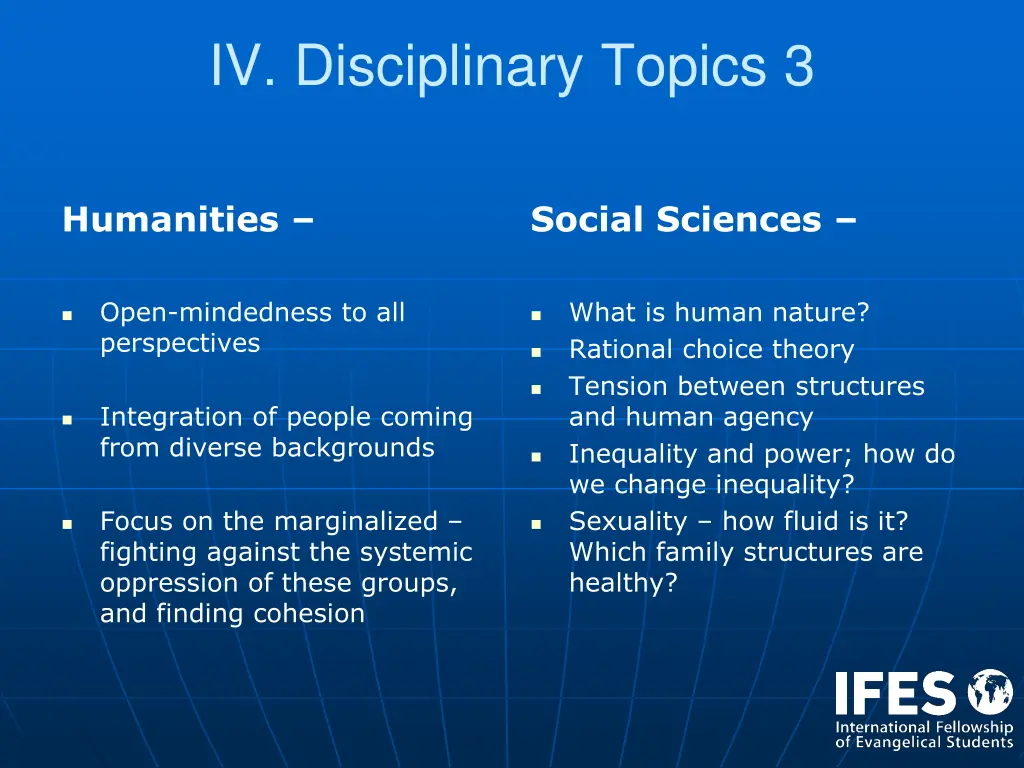 iv disciplinary topics 3