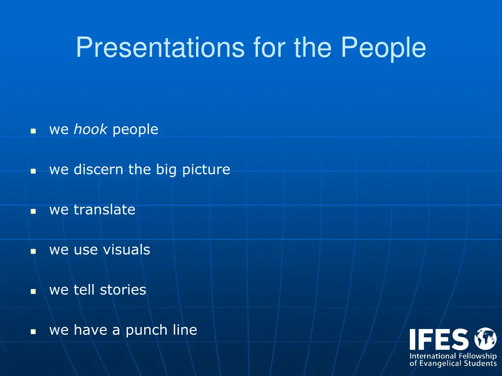 presentations for the people