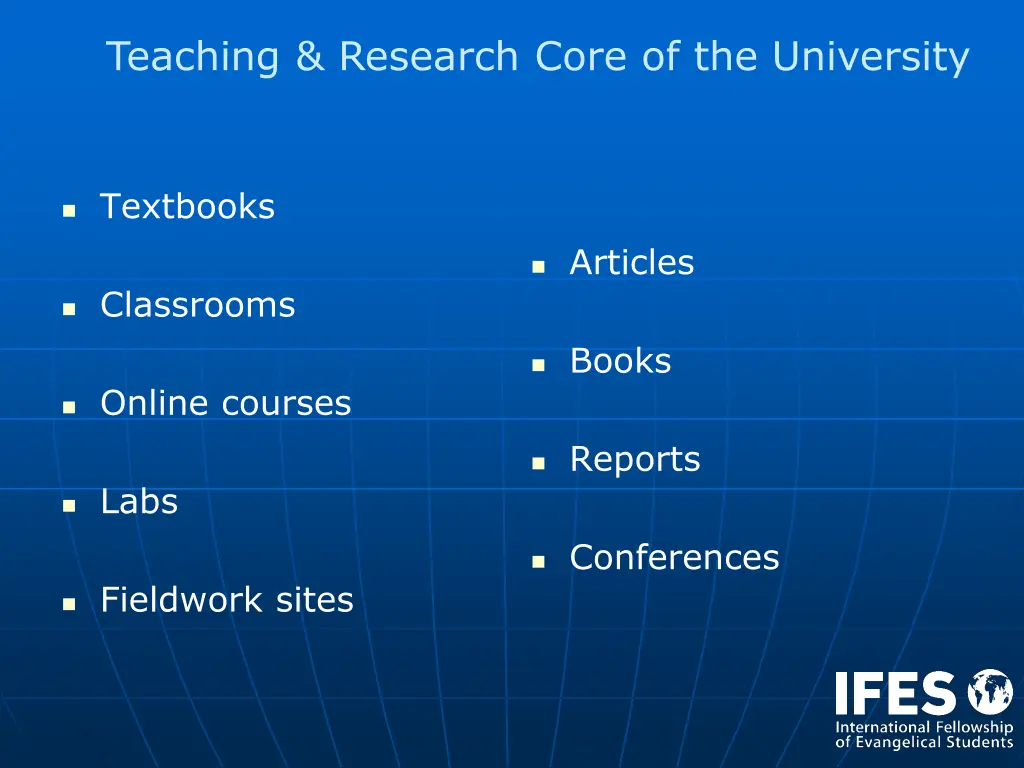 teaching research core of the university