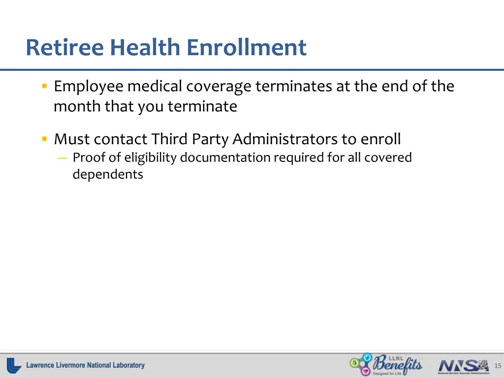 retiree health enrollment