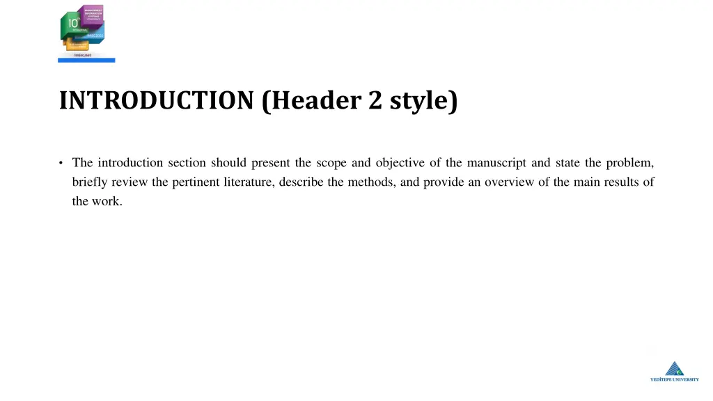 introduction header 2 style