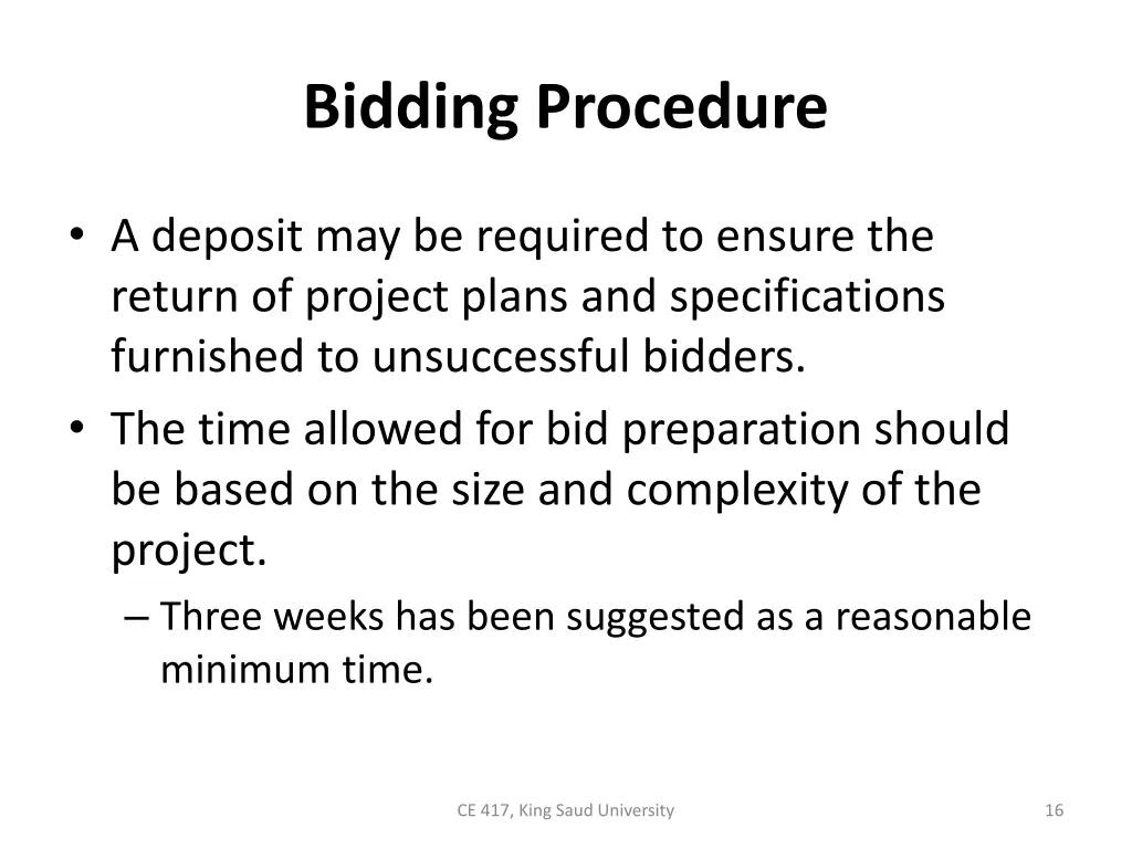 bidding procedure 1