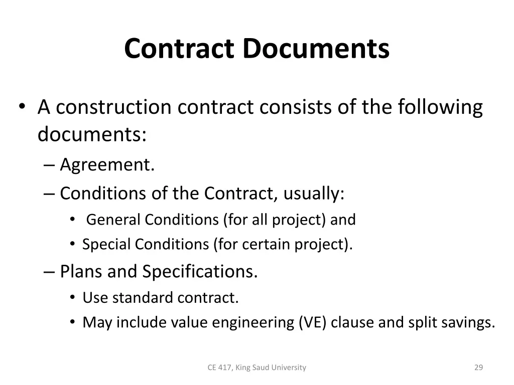 contract documents