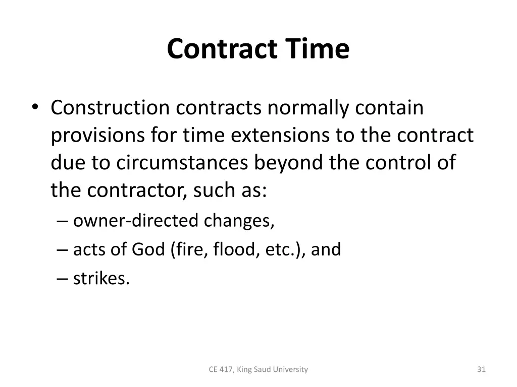 contract time 1