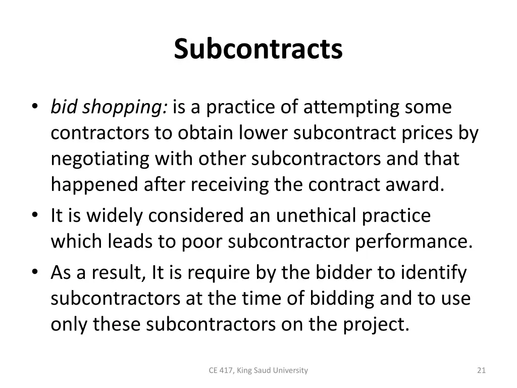subcontracts 1