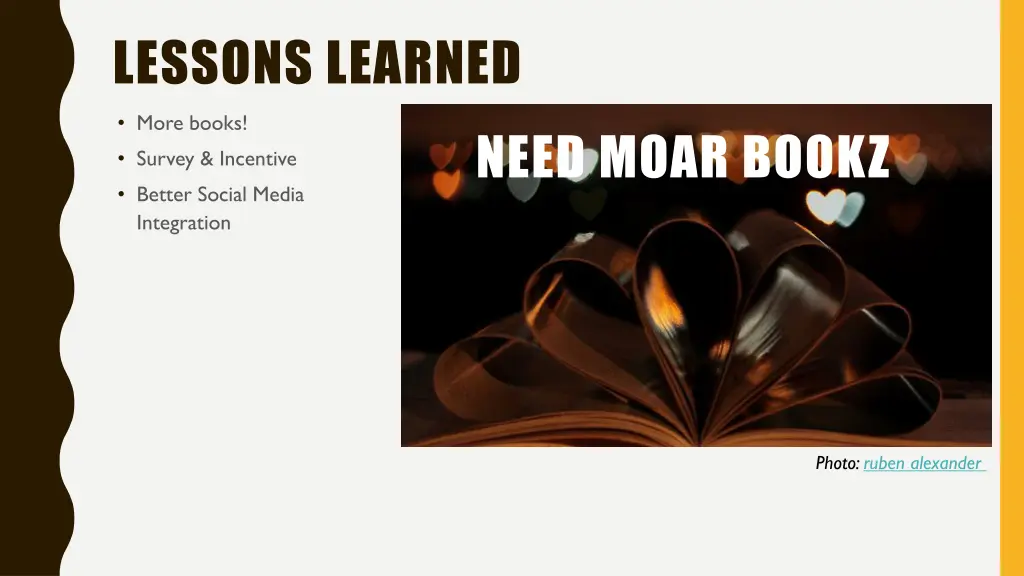 lessons learned