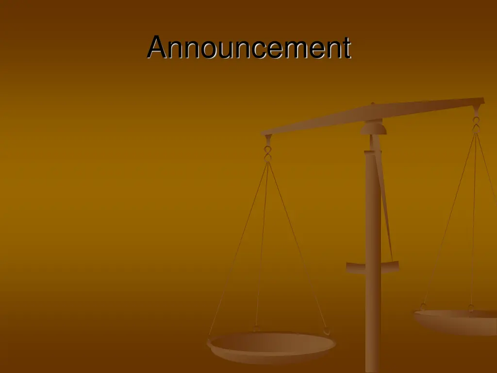 announcement