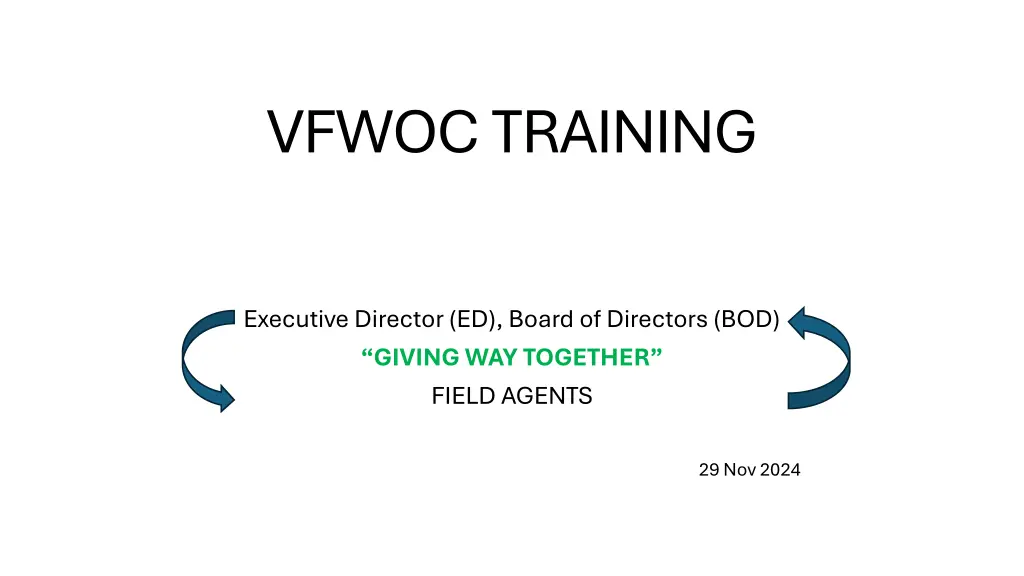 vfwoc training