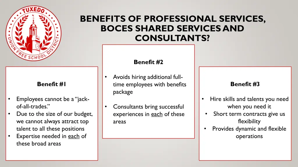 benefits of professional services boces shared