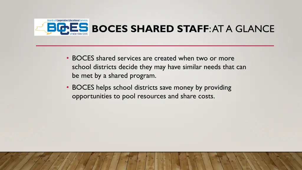 boces shared staff at a glance