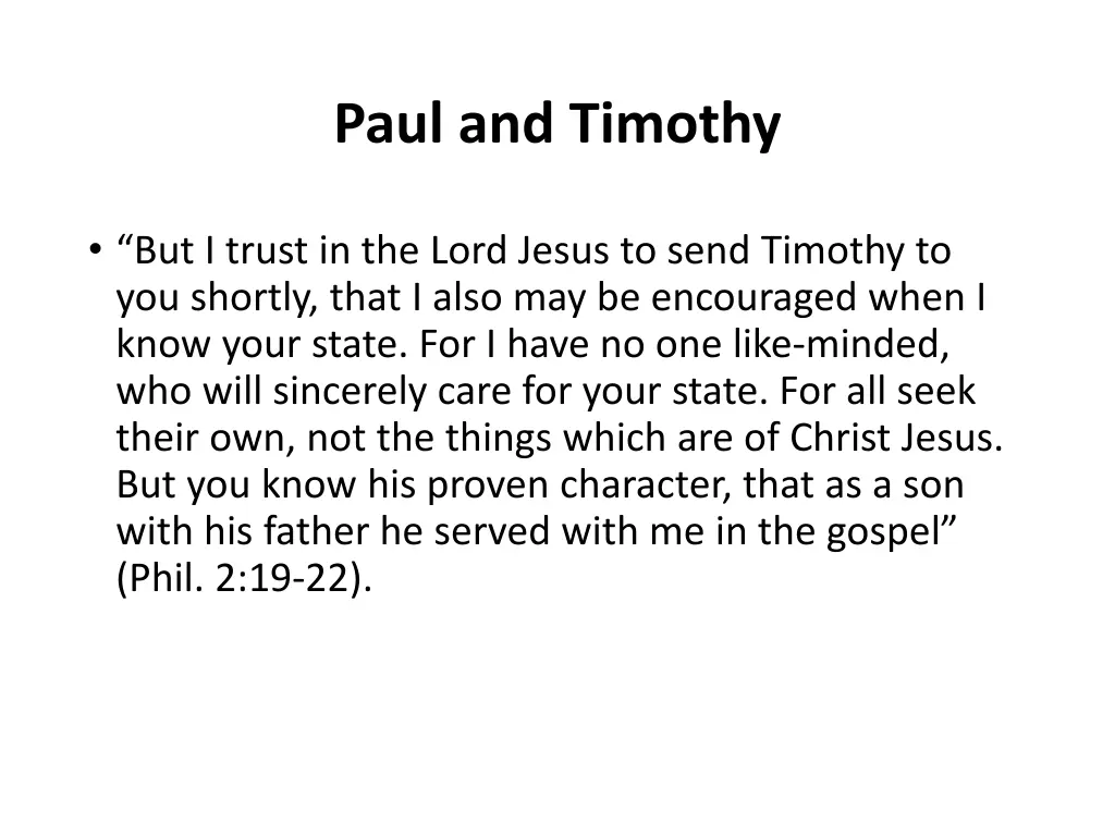 paul and timothy 1