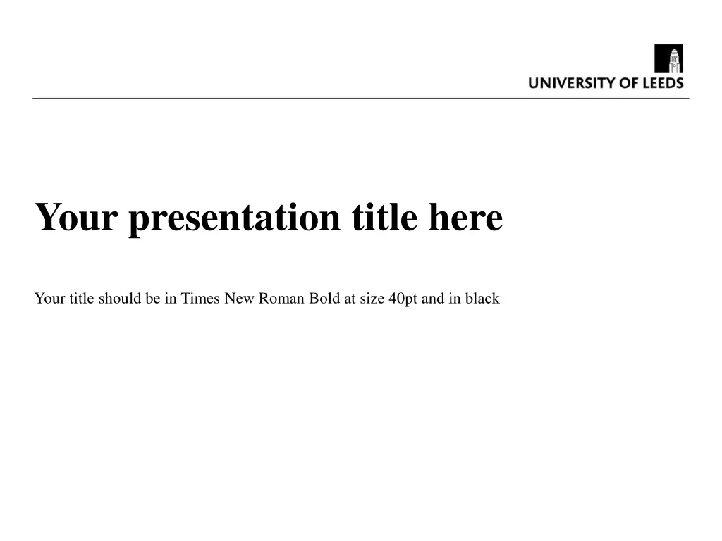 your presentation title here