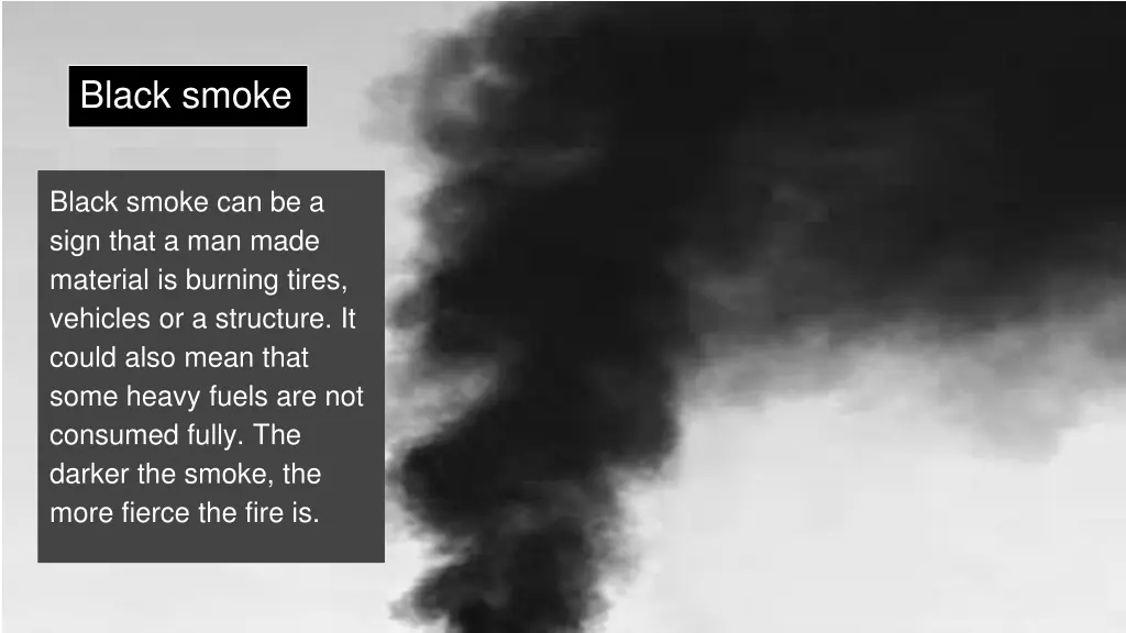 black smoke