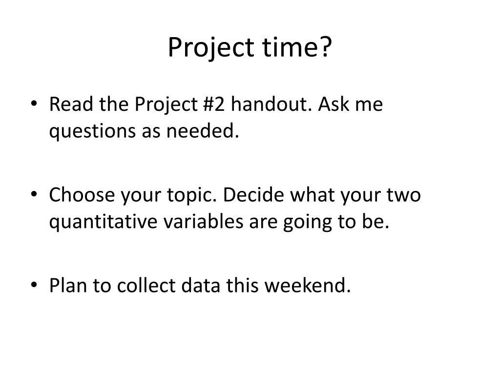 project time