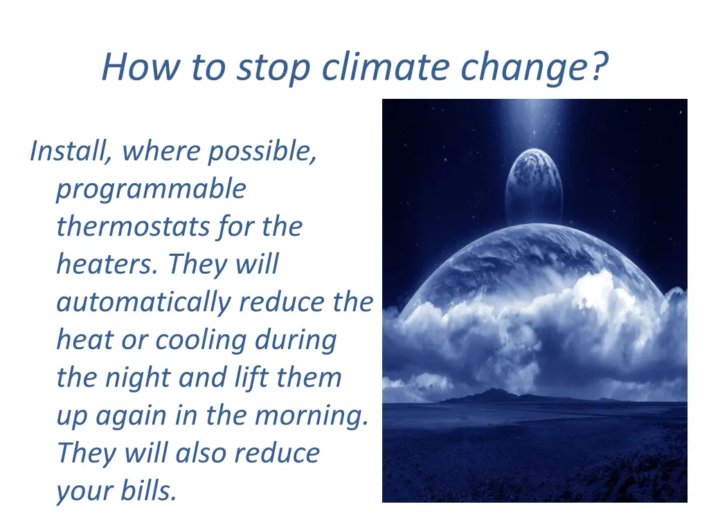 how to stop climate change