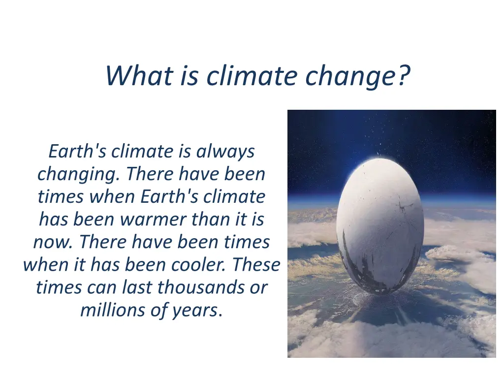 what is climate change