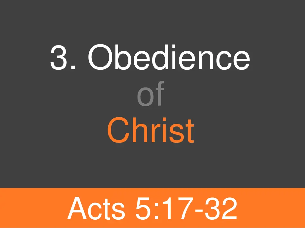 3 obedience of christ