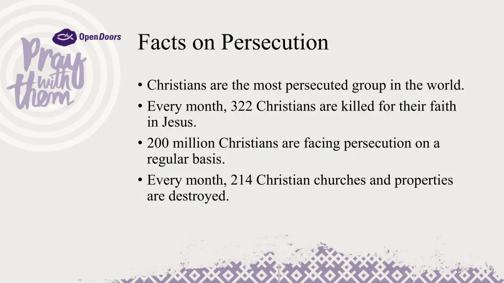 facts on persecution