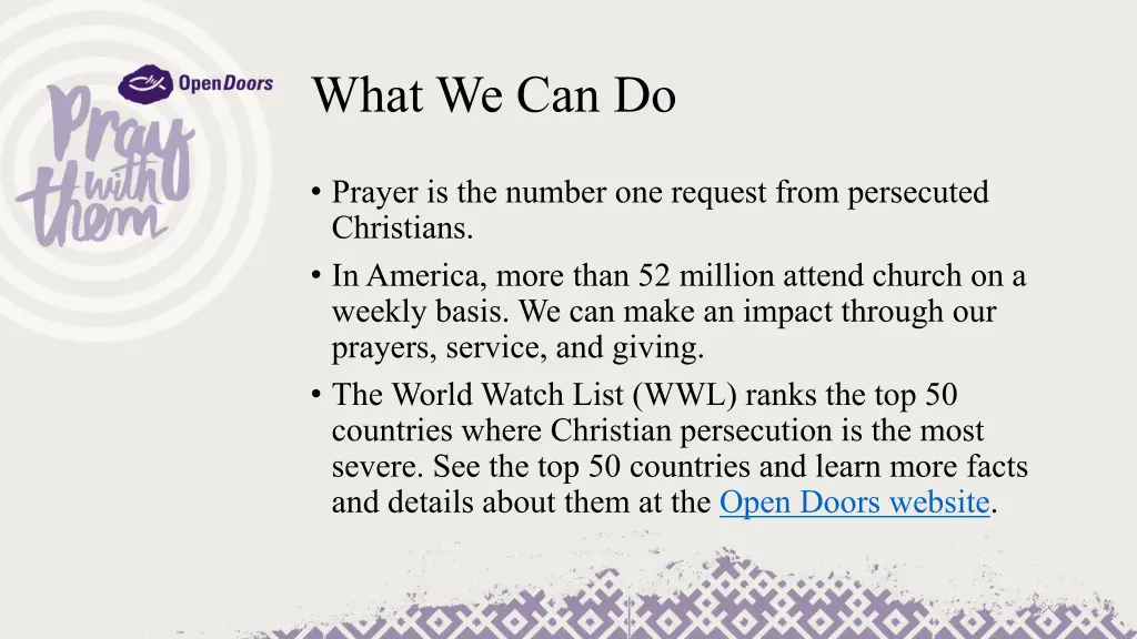 what we can do