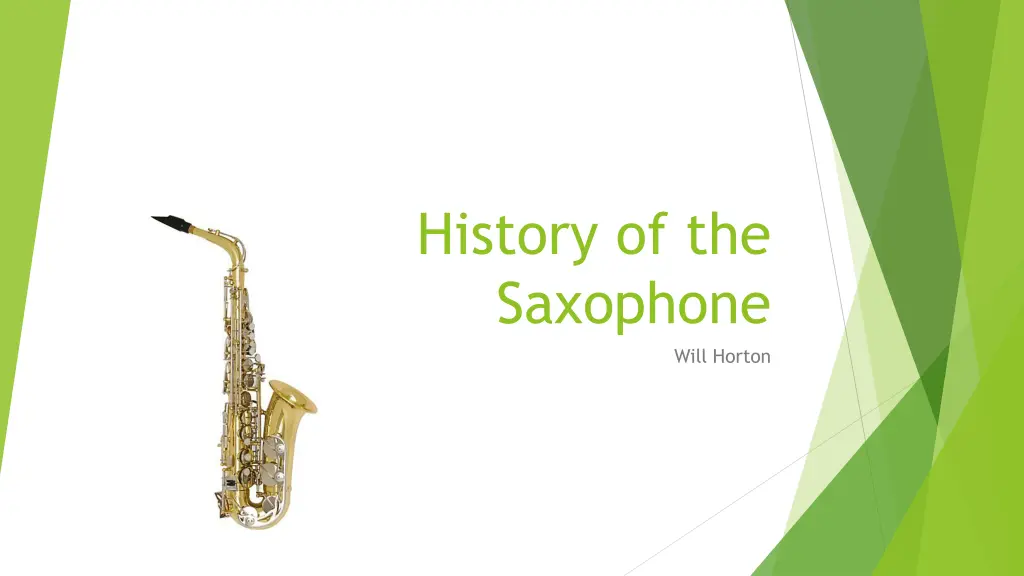 history of the saxophone