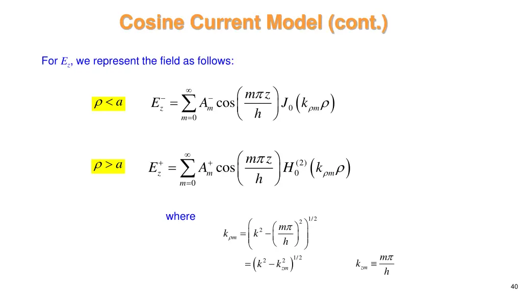 cosine current model cont 6
