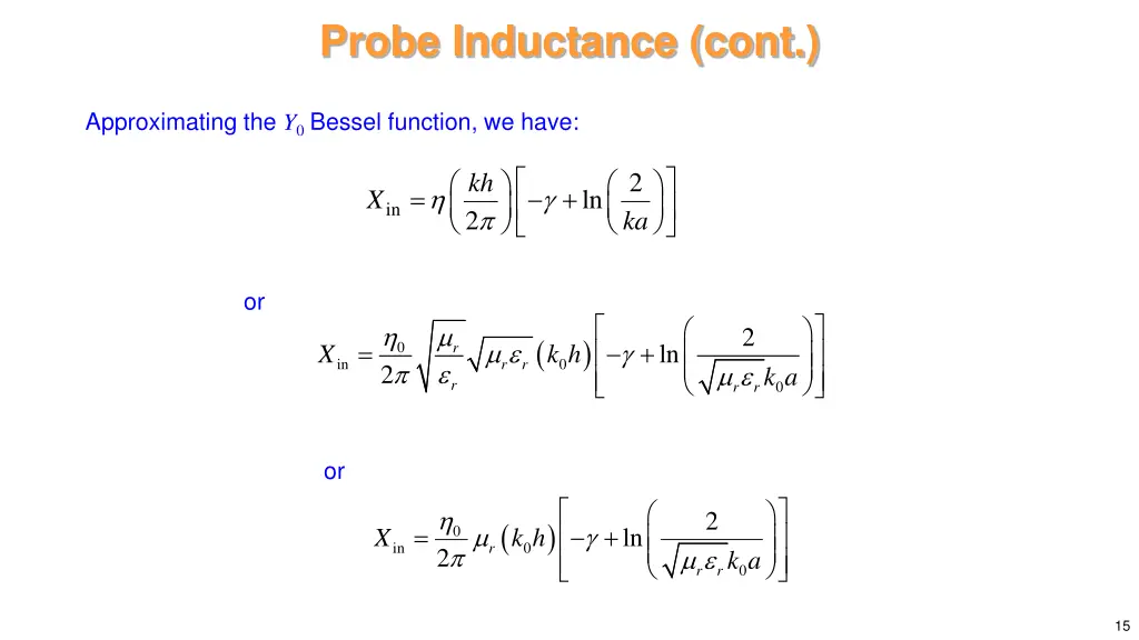 probe inductance cont 10