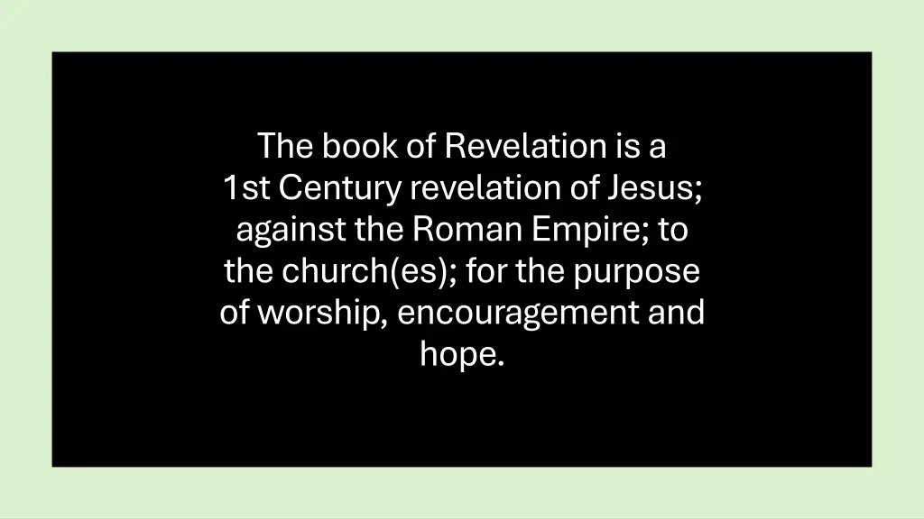 the book of revelation is a 1st century