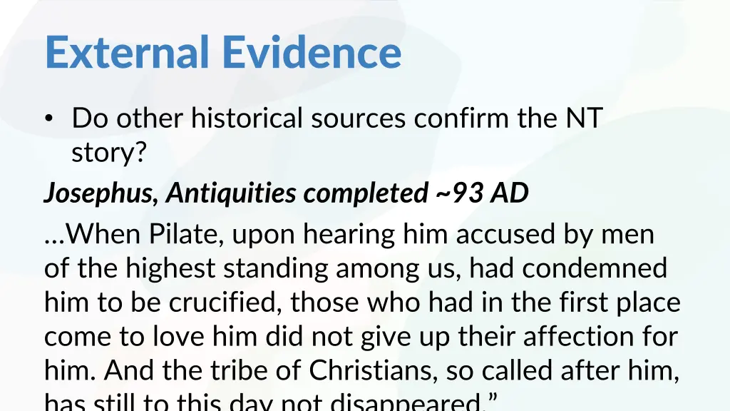 external evidence 1