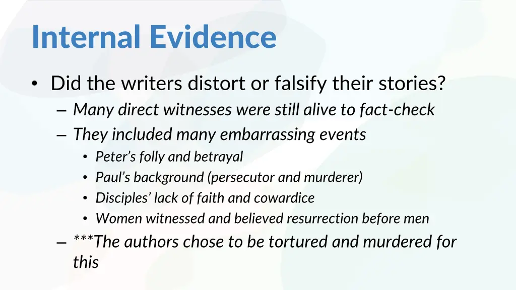 internal evidence 1