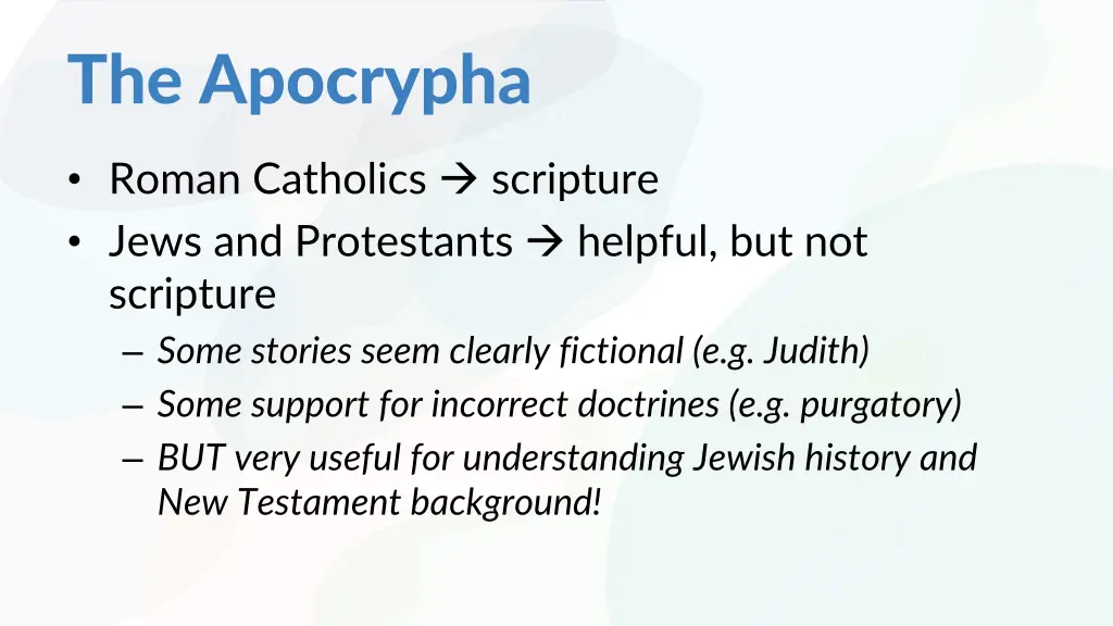 the apocrypha 1