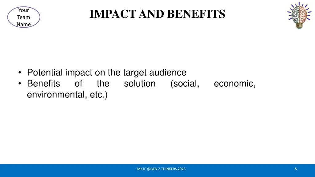 impact and benefits