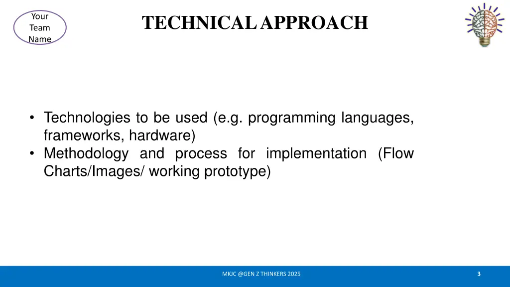 technical approach