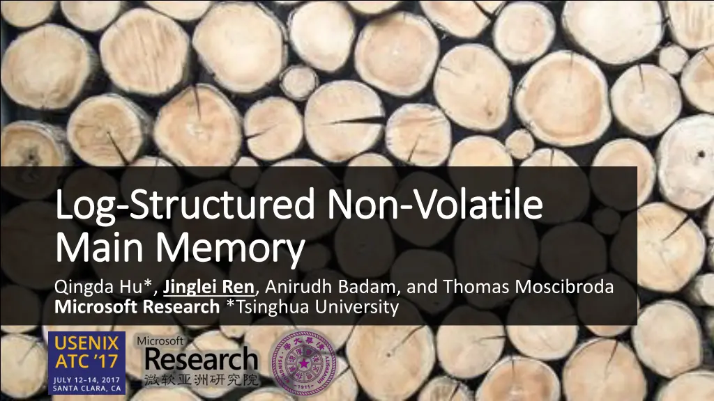 log log structured non structured non volatile