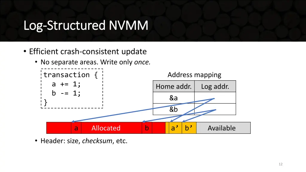 log log structured nvmm structured nvmm 2