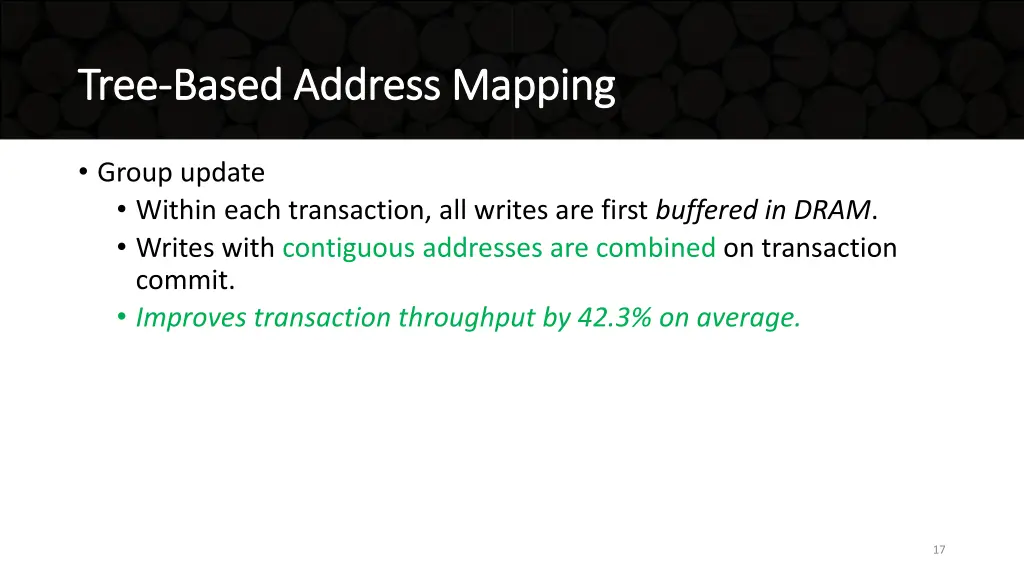 tree tree based address mapping based address 3